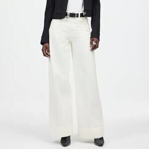 Madewell Superwide Leg Jeans True White Size 30 NWT